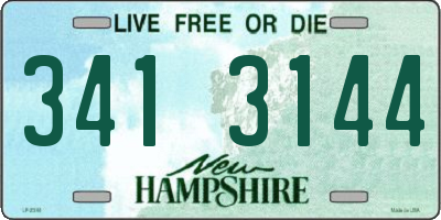 NH license plate 3413144