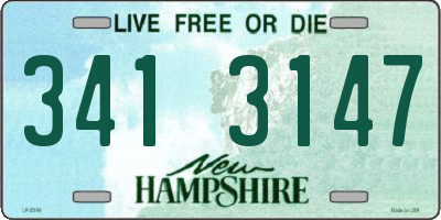 NH license plate 3413147