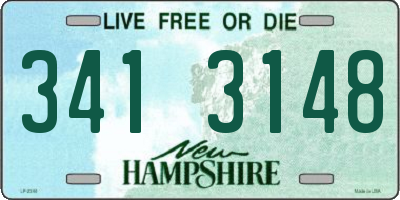 NH license plate 3413148