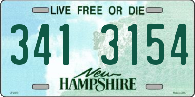 NH license plate 3413154