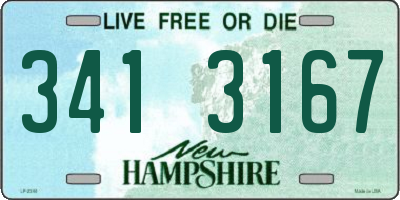 NH license plate 3413167