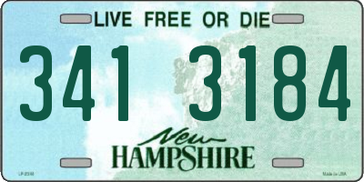 NH license plate 3413184