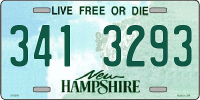 NH license plate 3413293