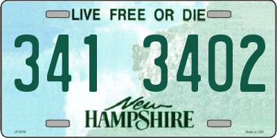 NH license plate 3413402