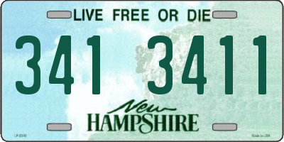 NH license plate 3413411