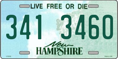 NH license plate 3413460