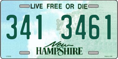 NH license plate 3413461