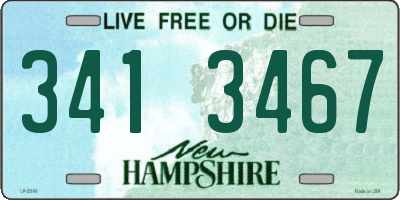 NH license plate 3413467