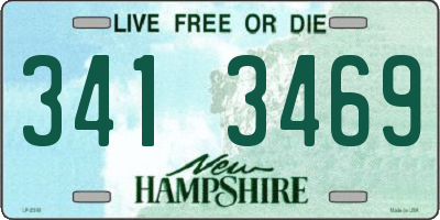 NH license plate 3413469