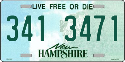 NH license plate 3413471
