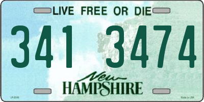 NH license plate 3413474
