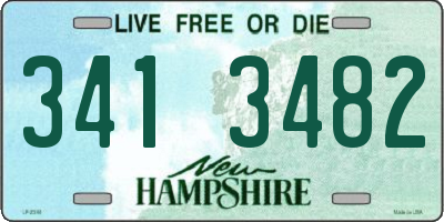 NH license plate 3413482