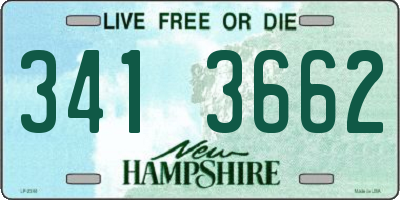 NH license plate 3413662