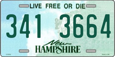 NH license plate 3413664