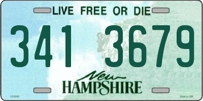 NH license plate 3413679