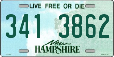 NH license plate 3413862