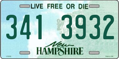 NH license plate 3413932
