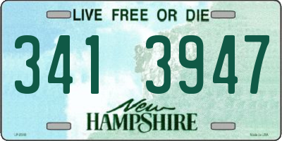 NH license plate 3413947
