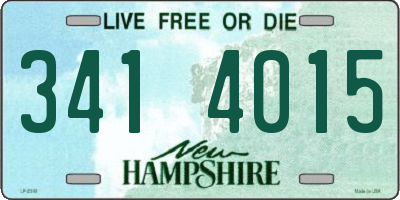 NH license plate 3414015