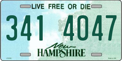 NH license plate 3414047