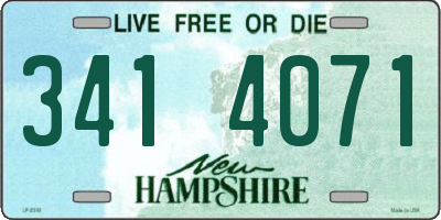 NH license plate 3414071
