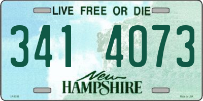 NH license plate 3414073