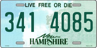 NH license plate 3414085