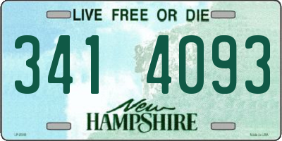 NH license plate 3414093