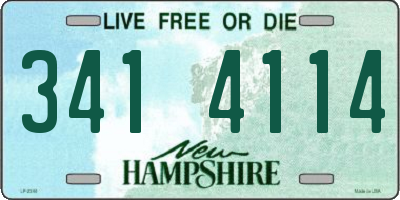 NH license plate 3414114
