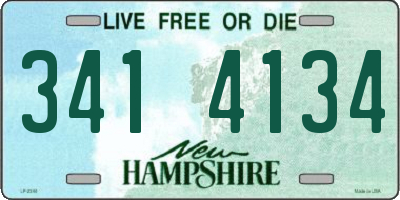 NH license plate 3414134