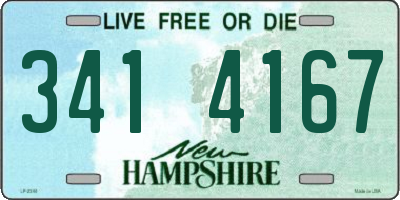 NH license plate 3414167