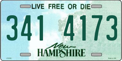 NH license plate 3414173