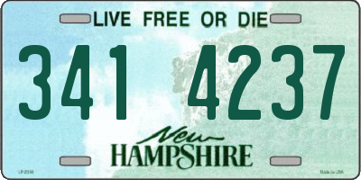 NH license plate 3414237