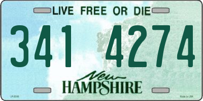 NH license plate 3414274