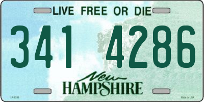 NH license plate 3414286