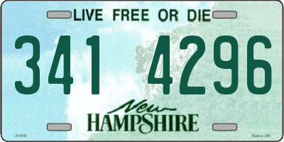 NH license plate 3414296