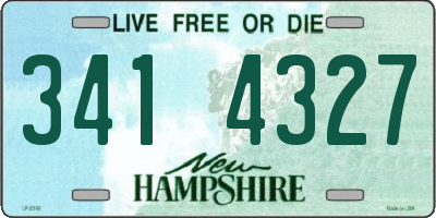 NH license plate 3414327