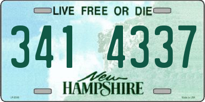 NH license plate 3414337