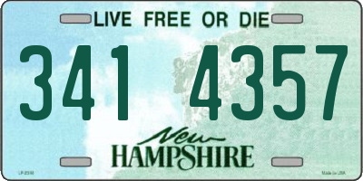 NH license plate 3414357