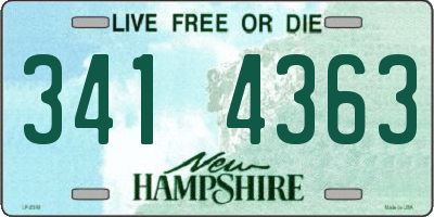 NH license plate 3414363