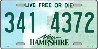 NH license plate 3414372