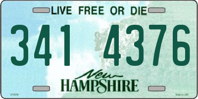 NH license plate 3414376