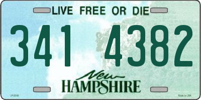NH license plate 3414382