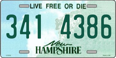NH license plate 3414386
