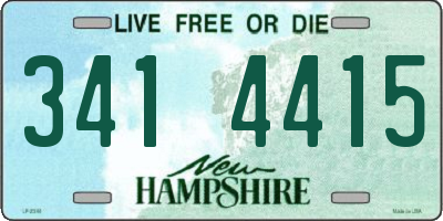 NH license plate 3414415