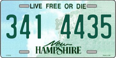 NH license plate 3414435