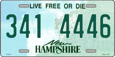 NH license plate 3414446