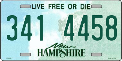 NH license plate 3414458