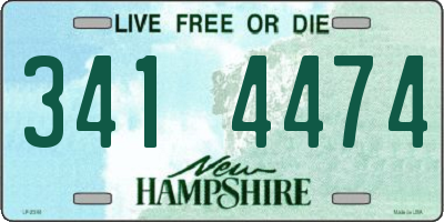 NH license plate 3414474