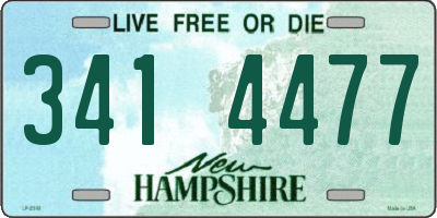 NH license plate 3414477
